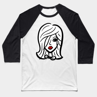 Red Lips Series 3 Baseball T-Shirt